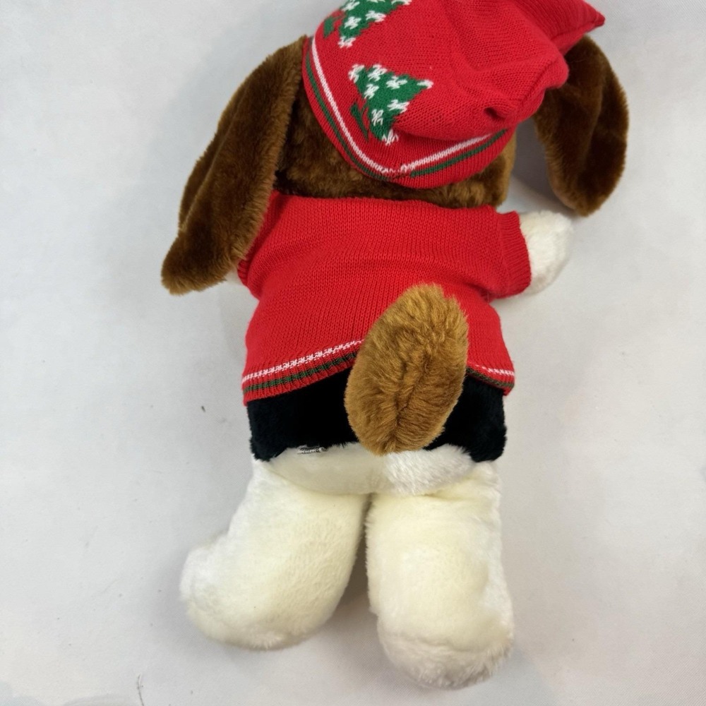 Vintage 1986 Commonwealth St. Bernard Plush Dog – 19" Brown & White - Picture 6 of 10